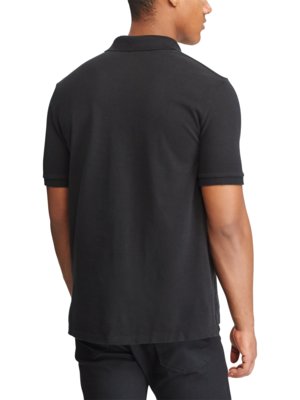 Poloshirt Slim Fit in Mesh-Qualität