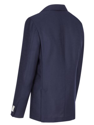 Ungefütterter Blazer in elegantem Strukturmuster, Shaped Fit