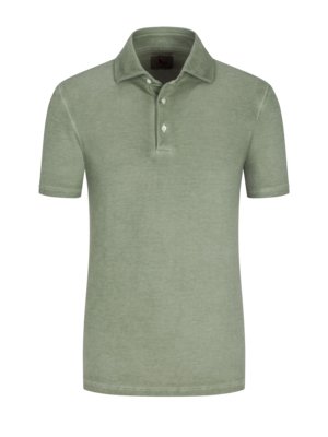 Poloshirt in Washed-Optik