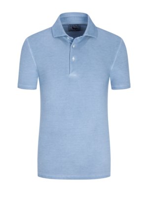 Poloshirt in Washed-Optik