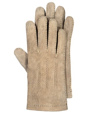 Handschuhe aus Veloursleder mit einem Futter aus Kaschmir