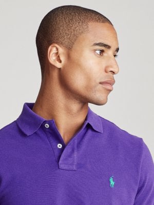 Poloshirt in Piqué-Qualität, Custom Slim Fit