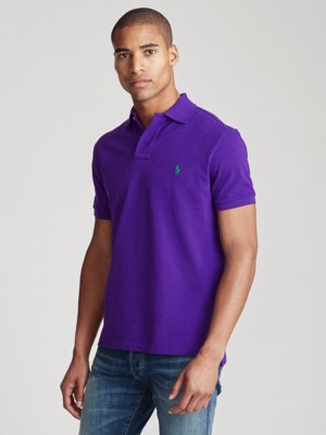 Poloshirt in Piqué-Qualität, Custom Slim Fit