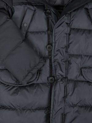 Daunenparka mit abtrennbarem Fellkragen und Kapuze