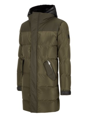 Daunenparka mit Lammfell-Blende