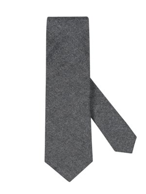 Unifarbene Krawatte, Wolle und Kaschmir-Anteil