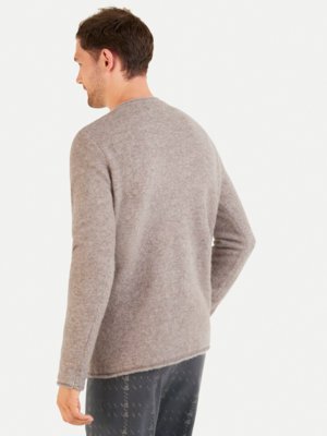 Pullover mit Alpaka-Anteil, O-Neck