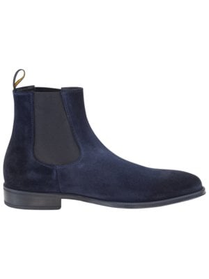 Hohe Chelsea-Boots aus Veloursleder