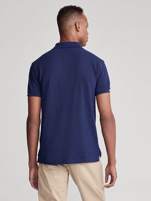 Poloshirt-in-Piqué-Struktur,-Custom-Slim-Fit
