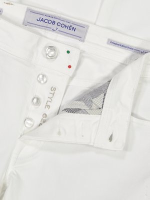 Jeans J622 in Used-Optik, White, Slim Fit