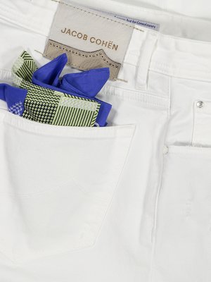 Jeans J622 in Used-Optik, White, Slim Fit