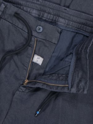 Joggpant Milano im Leinen-Mix, Denim-Optik