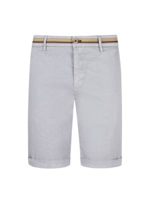 Bermudas im Leinen-Mix, Slim Fit