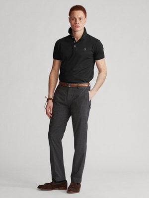 Poloshirt in softer Pima-Cotton-Qualität, Custom Slim Fit