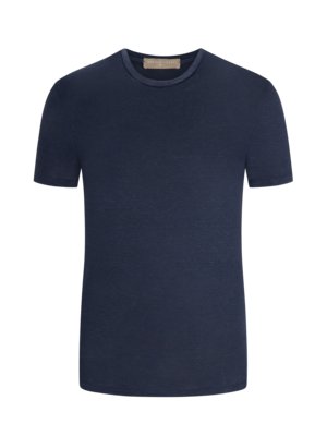 Leinen-T-Shirt mit Stretchanteil, Washed-Look