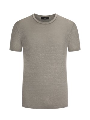 Leinen-T-Shirt mit Stretchanteil, Washed-Look