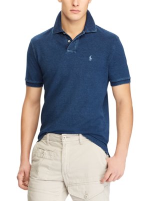 Poloshirt in Piqué-Qualität, Custom Slim Fit