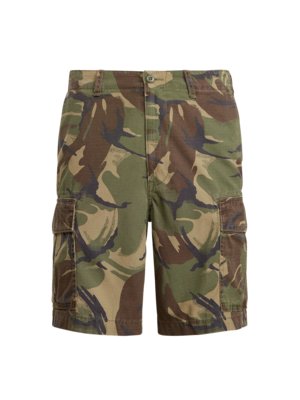Bermuda-mit-Camouflage-Muster,-Relaxed-Fit