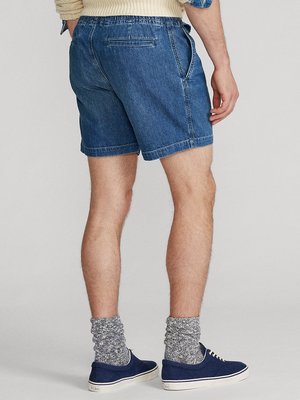 Jeans-Shorts-mit-weitem-Bein
