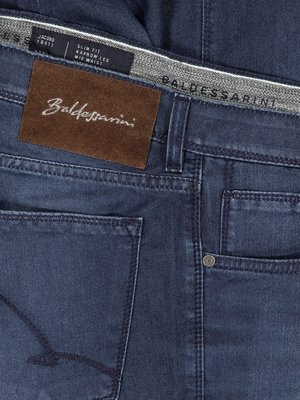 Hochwertige Jeans mit Seiden-Anteil, Jacobo, Slim Fit