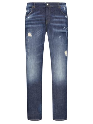 Jeans mit Destroyed-Effekt, Neckarau, Twisted