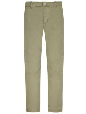 Chino mit Button-Fly, Hafen, Relaxed Fit