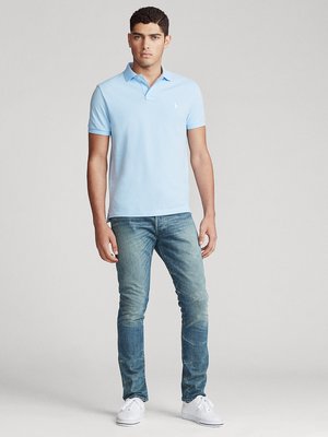 Poloshirt in Piqué-Qualität, Custom Slim Fit