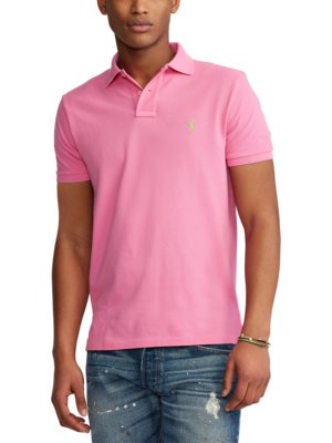 Poloshirt-in-Piqué-Qualität,-Custom-Slim-Fit