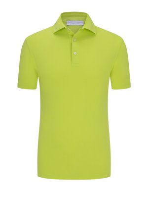 Unifarbenes-Poloshirt-in-Jersey-Qualität