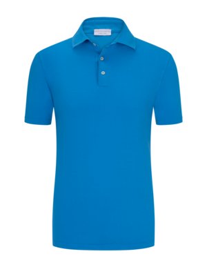 Unifarbenes Poloshirt in Jersey-Qualität