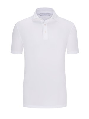 Unifarbenes Poloshirt in Jersey-Qualität