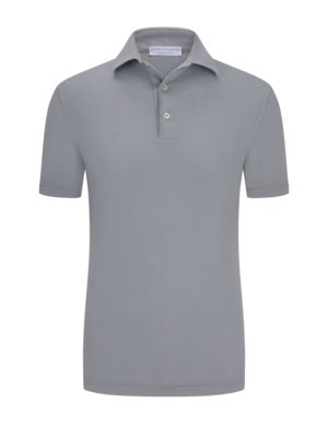 Unifarbenes Poloshirt in Jersey-Qualität