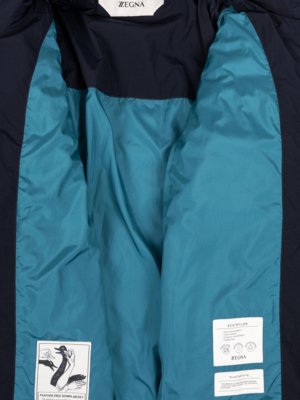 Stepp-Blouson aus Eco-Nylon und Daunen-Ersatzmetarial