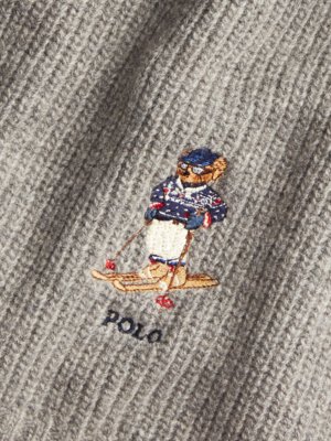 Schal-mit-Polo-Bär-Stickerei