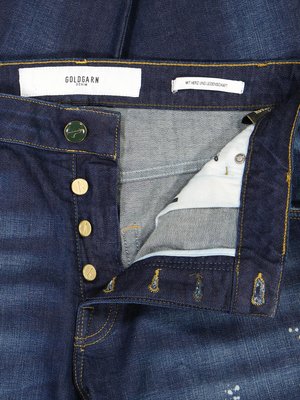 Jeans-in-Used--und-Distressed-Optik,-Tapered-Fit