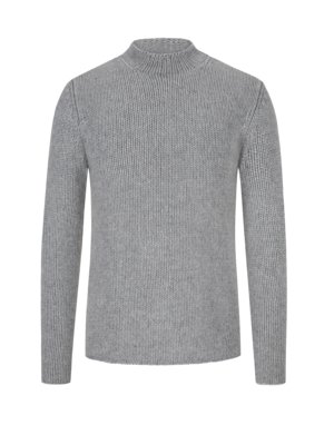 Kaschmirpullover mit Stehkragen