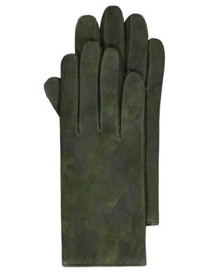 Lederhandschuhe im Camouflage-Muster