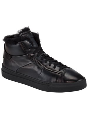 High Top Sneaker mit Lammfell-Futter