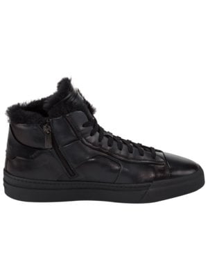 High Top Sneaker mit Lammfell-Futter