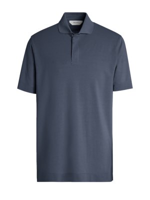 Poloshirt mit verdeckter Knopfleiste