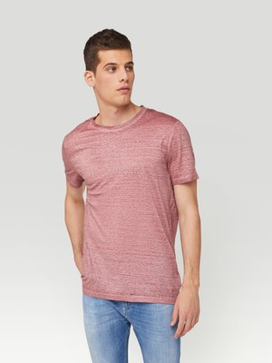 Gekrepptes Leinen T-Shirt, Washed Look