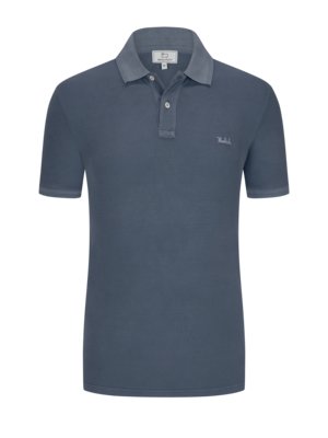 Poloshirt in gewaschener Optik