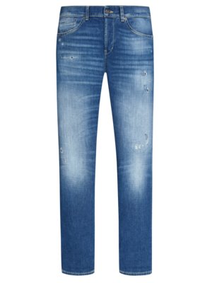 Leichte Stretch-Jeans in Used-Optik, Skinny Fit