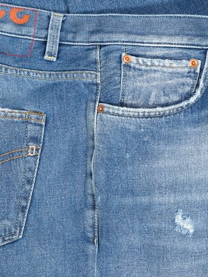 Jeans Brighton in Destroyed- und Used-Optik, Carrot Fit