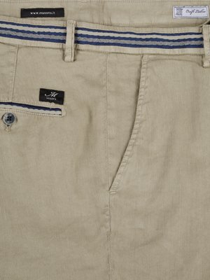 Bermudashorts aus einem Leinen-Mix, Slim Fit