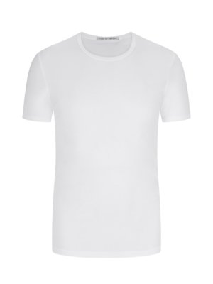 T-Shirt-in-merzerisierter-Baumwolle