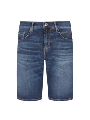 Denim Bermuda-Shorts, Used/Washed-Look, Regular Fit
