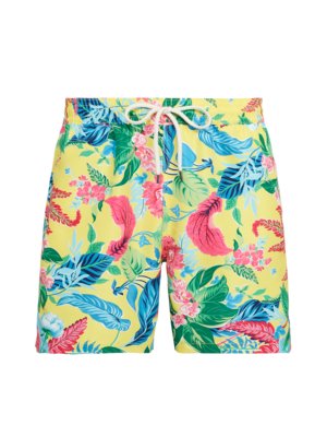 Badehose im Floral-Muster