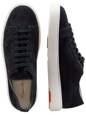 Low Top Sneaker aus Veloursleder