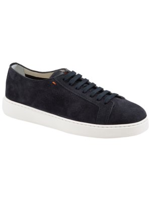 Low Top Sneaker aus Veloursleder